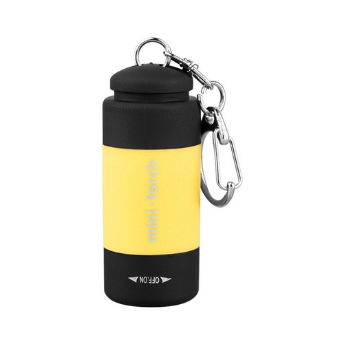 Mini Flashlight White Light Rotary Switch LED Keychain Portable Rechargeable COB - Afbeelding 14 van 15