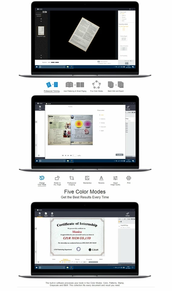 CZUR ET16 Plus Book & Document Scanner with Smart OCR for Mac and Windows - Image 2 of 4