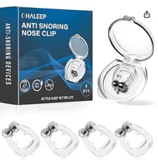 OHALLEP Anti Snoring Devices, Snore Stopper with Adjustable Magnet, Silicone Nos