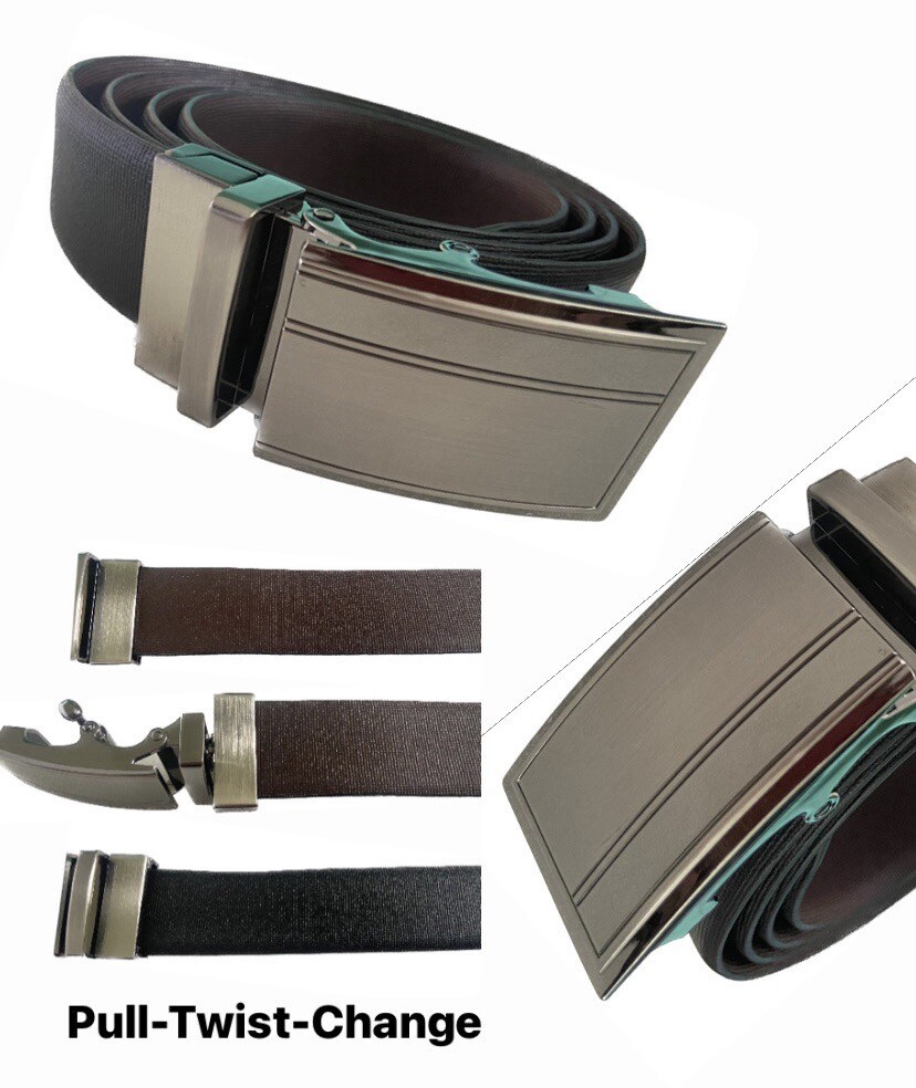 Customizable Reversible Leather Belt Cut to Your Size