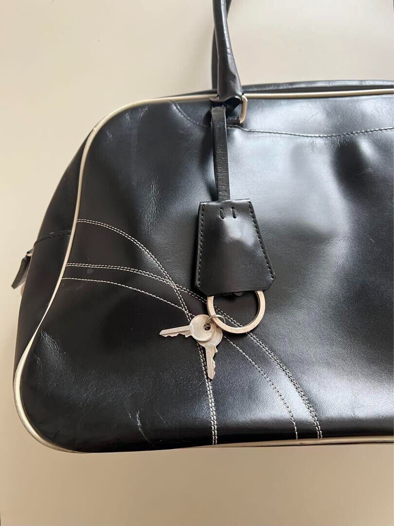 PRADA FW2000 Leather Handbag Shoulder Bag Black | eBay PRADA FW2000 Leather Handbag Shoulder Bag Black | eBay