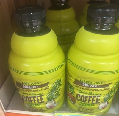 2 Packs Trader Joe s Coconut Cold Brew Coffee Concentrate 32 fl oz Each Pack