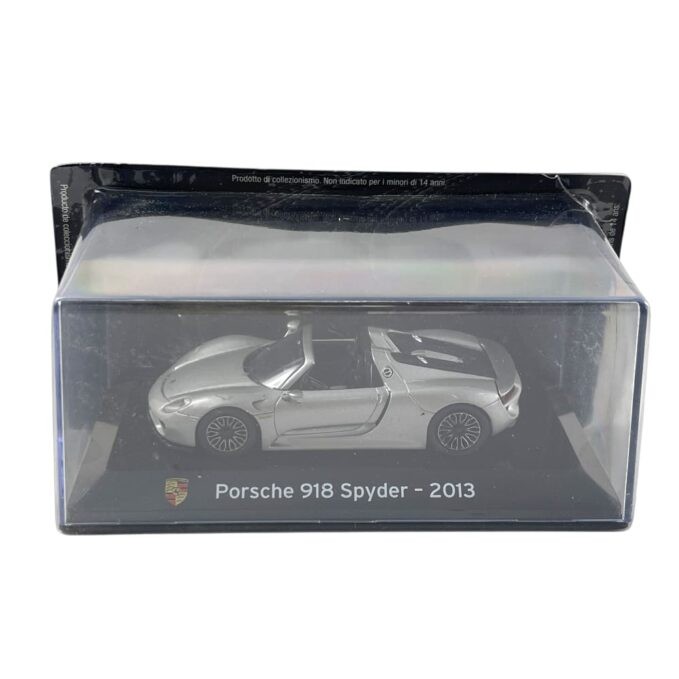 Modellino Auto Edicola 1/43 Porsche 918 Spyder 2013 Silver