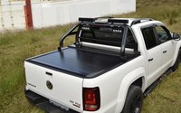 Schwarz Rolle Stange + LED Stange+Licht+Tonneau Schutz FüR Isuzu 2016-2021