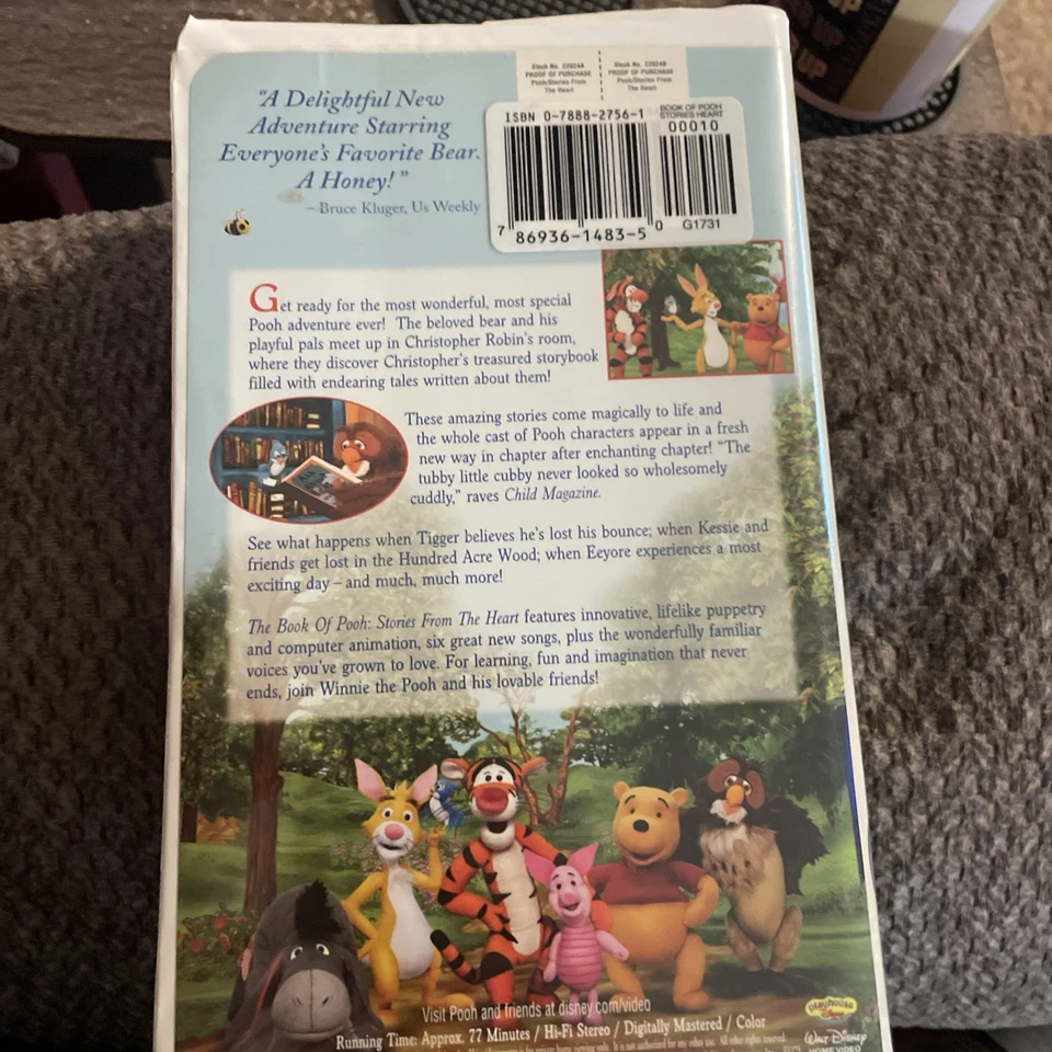 Disney VHS: The Book Of Pooh Movie Video Tape  Disney Winnie The Pooh - Image 2 of 3