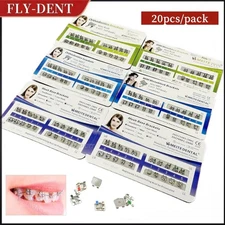 Dental Orthodontic Metal Brackets Braces STD/MIM Monoblock Mini Roth/MBT 022 345