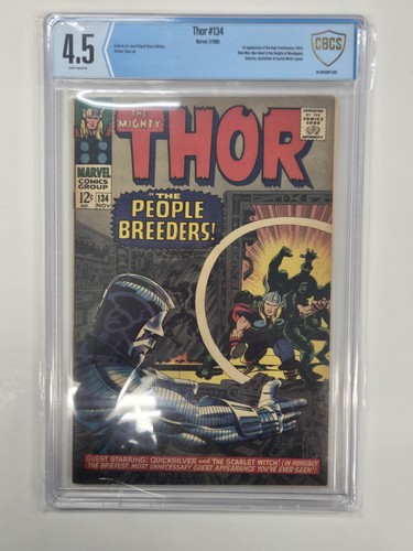 Thor #134 (Marvel 1966) CBCS 4.5 1st App High Evolutionary, GOTG 3 Villain