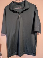 Nike Golf Fit Dry Performance Polo Shirt Dark Forest Green Men's XL Polyester