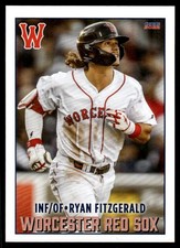 2022 Ryan Fitzgerald Choice Minor League Rookie Card Worcester Woo Red Sox #16