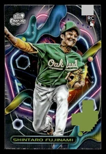 2023 Topps Cosmic Chrome #71 Shintaro Fujinami Rookie Oakland Athletics