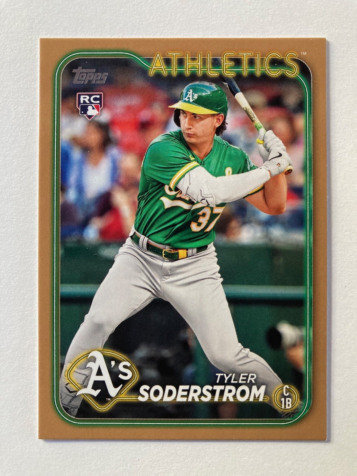 2024 Topps Series One #244 Tyler Soderstrom, RC, rookie, gold,  numbered /2024