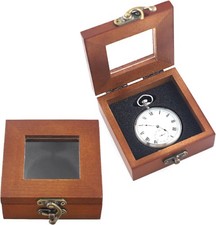 Luxury Pocket Watch Box Wooden Box Single Gift Box Display Storage Case