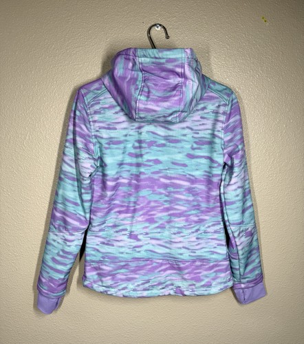 Snozu Softshelljacke mit Kapuze für Mädchen Frozen blau flieder Größe Large (14-16) - Bild 5 von 5