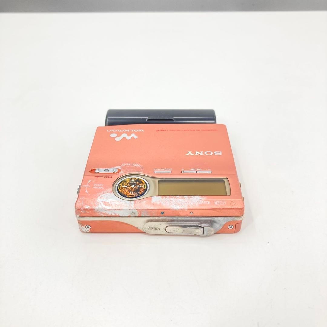 Sony MZ-R910 Orange MD Walkman Portable Audio Player & Headphones