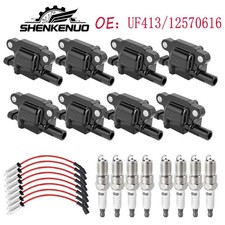 8pack Ignition Coil Spark Plug Wire For 2007-2013 Cadillac Escalade Ext 6.2l 8pack Ignition Coil Spark Plug Wire For 2007-2013 Cadillac Escalade Ext 6.2l