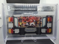 Patrick Mahomes Panini Playbook Vault Booklet Auto 8 PC Player Worn Patches /10