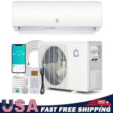 9000BTU Ductless Mini Split Air Conditioner with Heat Pump WiFi 20 SEER2 230V