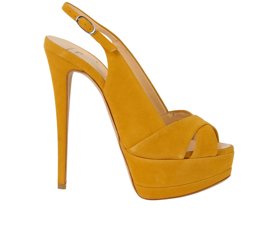 Giuseppe Zanotti Platforms Yellow Suede Womens 3
