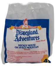 McDonald's 1995 Disneyland Adventures 4 Mickey Mouse on Space Moountain Vehicle