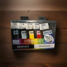 Sennelier Abstract Acrylic Acrylic Primary Color Set of 5 - New