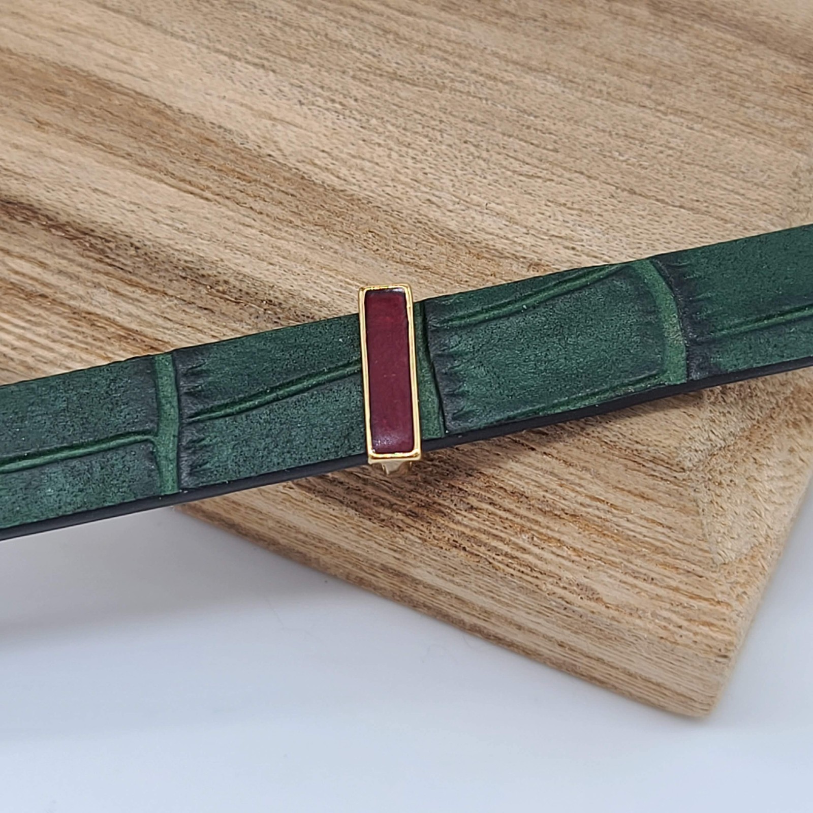 KEEP Collective Rectangular Bar Charm – Brick Red… - image 1