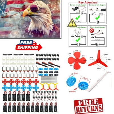 Educational 18-Set DC Motors with Battery Holders for Engaging STEM Learning
