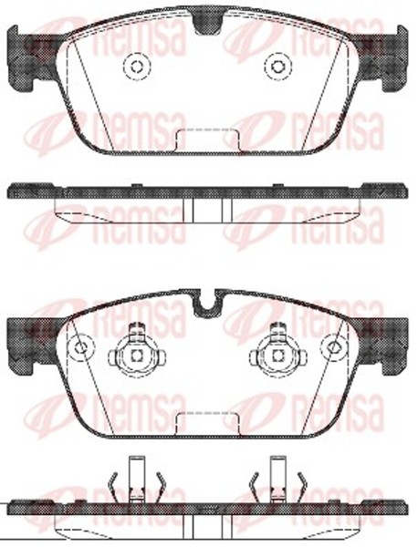 Bremsbelagsatz Scheibenbremse Remsa 1511.00 FüR W166 Mercedes Klasse GLE C292 GL-image