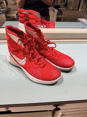 Nike Hyperdunk 2015 Shoes Men 14 White Red Basketball Sneaker