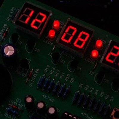 6 Digital LED Elektronische Uhr DIY Production Suite Kit Modul