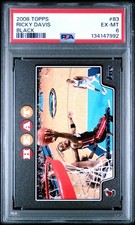 2008 TOPPS BLACK #83 RICKY DAVIS 1/51 PSA 6
