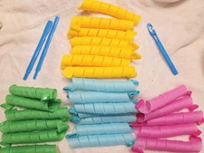 Curlformers Extra Long Wide Spiral Curls Heatless Kit 24 Multicolor Curlers