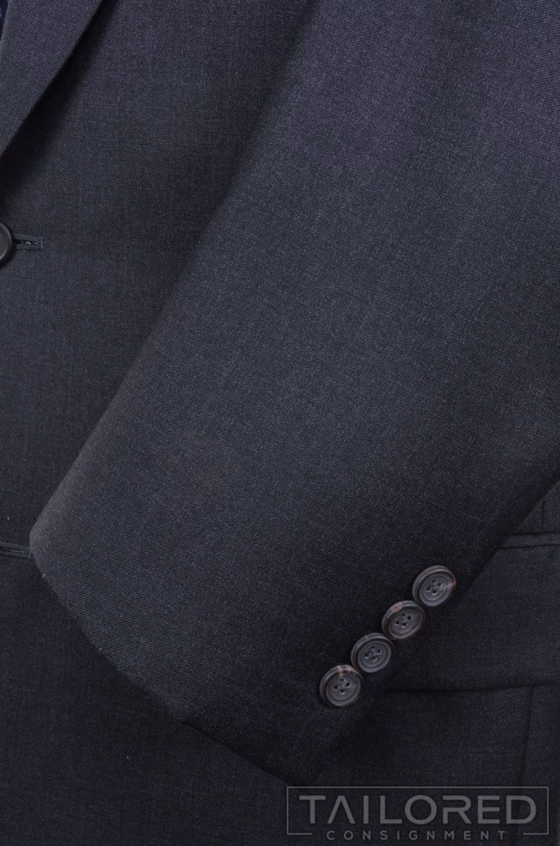 PAUL STUART Solid Gray 100% Wool Jacket Pants SUI… - image 4