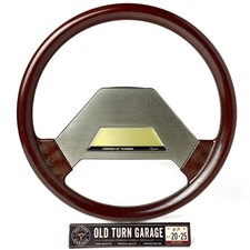 Izumi Powered By Turbo Wood Steering Wheel 365mm Center Pad Horn Vintage Jdm
