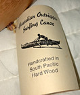 Vintage Hawaii Outrigger Wa'a Surfing Canoe Hand-carved Koa Wood Paddle 1960s — photo 4