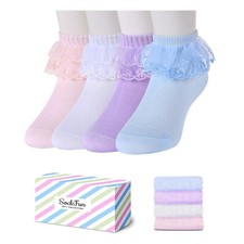 Ruffle Socks Frilly Lace Gifts Newborn Infant Toddler Kids Girl Accessories