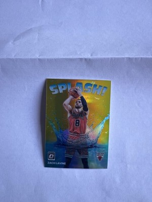 2022-23 Donruss Optic Splash! Gold Prizm 8/10 Zach LaVine. Numbered To Jersey #