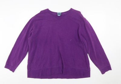 Classic Elements Damen lila Baumwollmischung Pullover Sweatshirt XL