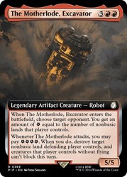 The Motherlode, Excavator (Extended Art) – Foil – Universes Beyond: Fallout
