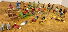 Vtg Large Lot of BARCLAY Britains Skaters, Skiers, Winter, LEAD FIGURES