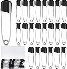 Diaper Pins Safety 50 Pcs Plastic Head Cloth Nappy Pins Locking Closure