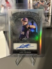 2024 Leaf Trinity Baseball Luke Holman Silver Steel Autograph /15 Reds