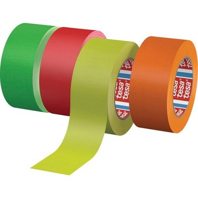 tesa 04671-00049-10 Tesaband Neon Orange, 25 m x 19 mm