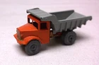 Lesney Matchbox No 6a Orange Gray Dump Truck with Gray Tires