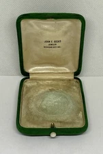 Antique 8 Size Pocket Watch Display Case Box John Becks Jeweler Mich. City Ind.