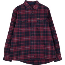 Used Orvis long-sleeved flannel check shirt men's size L approx. 