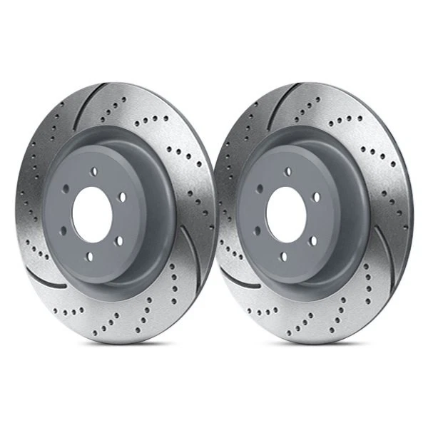 For Volvo S40 04-12 Brake Rotors EBC 3GD Series Sport Dimpled & Slotted 1-Piece Foto 2 de 2
