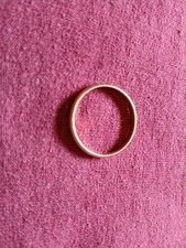 14K SOLID YELLOW GOLD WEDDING BAND RING 2.9 MM -- 3.3 GRAMS
