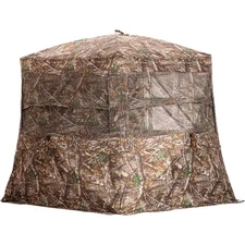Rhino Low Hub Pro Hunting Blind with Full Size Door - Realtree Edge