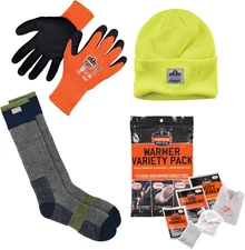 Winter Warming up Kit for Head, Fingers, Toes, Includes Warming Packs, Winter Ha