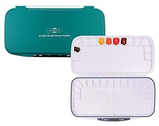 Mijello Double Decker Watercolor Palette, 30 Paint Wells, Teal, 13.25" x 6.75...
